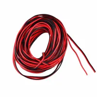 20 meters Electrical Wire Tinned Copper 2 Pin AWG 22 insulated PVC Extension LED Strip Cable Red Black Wire Electric Extend