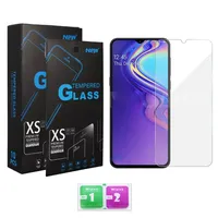 För Samsung Galaxy A20 A12 A31 Temperad glasskärmsskyddsfilm för A51 A21 A01 A11 A91 A80 A81 A52 A31 med detaljhandelspaket