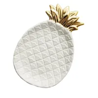Kitchen Storage & Organization Pineapple Ceramic Tray Jewelry Pallet Dry Fruit Plate Home Decoration Plate1