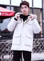 품질 남성 파카 파카 겨울 카사코스 코트 패션 두꺼운 따뜻한 큰 모피 파카 후드 manteau 외부웨어 따뜻한 재킷 강물 코트