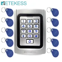 RETEKESS T-AC04 Keypad Door Access Control system IP68 Waterproof Metal case Silicon Security Entry Door Reader RFID 125Khz EM