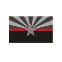 Arizona State Bandiera Sottile Linea rossa Bandiera 3x5 ft Banner di vigile del fuoco 90x150cm Festival regalo 100D Poliestere Indoor Bandiera stampata all'aperto