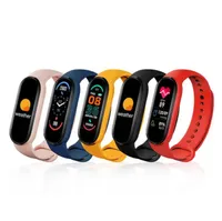 M6 M5 M4 M3 Smart Bracelet Horloge Bluetooth Band Fitness Tracker Hartslag Bloeddruk Gezondheid Monitor Screen Smart Waterproof Polsband Sport met Retail Pakket