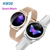 KW20 Smart Watch Women IP68 Monitoramento da freq￼￪ncia card￭aca ￠ prova d'￡gua Bluetooth para Android iOS Fitness Bracelet Smartwatch