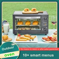 Small Outdoor Portable Gas Tempered Glass Floor Door 18L Large Capacity Oven Household Portable Gas Oven Factory Direct Free Shipping