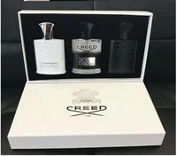 Creed Perfume 3 Pcs / Set Deodorant Incense Scent Cologne Perfumado para Homens Silver Mountain Water / Creed Aventus / Green Irish Tweed 30ml * 3 Pcs Aromather Parfum Spray