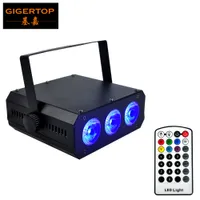 Freeshipping 3 x18W RGBWA UV 6IN1 Flat Battery Led Par Light 6 Color Long Working Hours Wireless IR Remote Controller
