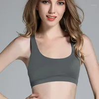 Yoga Outfit Frauen Bandeau Sleeveless Nahtlose Sport-BH Sexy Crop Tops Tube Top Weibliche Streetwear Camis Tee Basic Tank # T1q