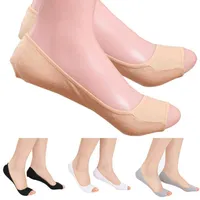 Sokken Hosiery Fashion Mooie Vrouwen Modale Elastische onzichtbare Liner No Show Peds Low Cut Peep Toes Open Teen 88 XRQ881