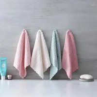 Towel Giantex 5pcs 슈퍼 소프트 부엌 흡수성 마이크로 화이버 손을 매달려 욕실 청소 천