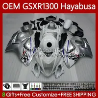 Órgão de Injeção para Suzuki Hayabusa GSXR-1300 GSXR 1300 CC 2008 2019 77No.92 GSX-R1300 GSXR1300 08 09 10 11 12 13 1300cc GSX R1300 14 15 17 17 18 19 OEM Fearding Silvery White