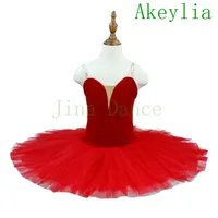 Red Professional Ballet Tutu Royal Blue Velvet bez Dekoracji Dla Kobiet Biała Wydajność Pokaż Scena Klasyczne Tutu Kostium Purpur