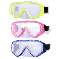 Anti-Fog 180° Clear View Swiming Goggles Kids Snorkel Mask Swim Diving Mask Goggles Unisex Sports 220108