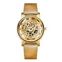 Дизайнерские часы 2020 Скелетные наручные часы Мужчины Простое Стиль Сетчатые пояса Мужчины Женщины Унисекс Кварцевые Часы Полые Часы Высокое Качество
