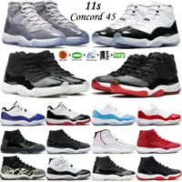 2022 Jumpman 11 OG 11S Mens Basketball Shoes Cool Gray Cherry Concord 45 Onvicial Seniversary University Blue Pure Violet Barons Men Retro Sneakers Women Trainers Size 13