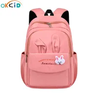 OKKID school backpack for teenage girls cute rabbit bag animal backpack student book bag girls travel backpack kids school bag 220210