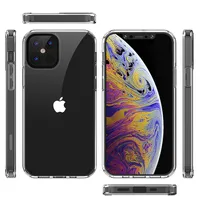 Para iPhone 13 Pro Max Mini 12 11 7 8 Plus Transparente Clear Capas telefônicas Galaxy S21 Fe Z Flip 3 A22 A03S A32 1.5mm TPU Acrylic Case B