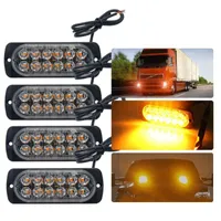 Аварийные огни Строб для грузовых автомобилей Amber Recovery Car 12 Светодиодная бара освещения Оранжевый Гриль Миллинг 12 / 24V LED1