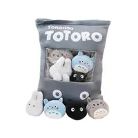8 unids / lotes 4 diseños creativos juguetes de peluche Totoro Muñecas de almohadas Kawaii Kawaii My vecino Totoro Juguetes para niños Niños Regalos 220304