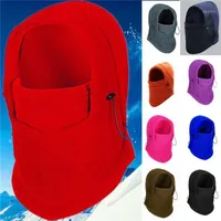 Winter Neck Gaiters Outdoor Riding Motorcycle Cycling Windproof Fleece Hood Face Scarves Solid Color Thick Warm Snow Caps & Masks