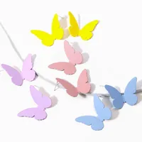 Stud AENSOA 2021 Pendientes de mariposa coreana para mujeres Declaración multicolora de resina Joyería de moda regalo1