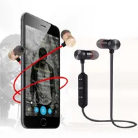 Xt6 stéréo stéréo stéréo stéréo 4.2 microphone Bluetooth Earbuds Bass Casque d'oreille Sport Earbudes pour I-Phone Samsung LG Smart Phone avec Retail BoxA18