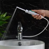 Azdent 6pcs Tips Agua Dental Flosser Interruptor Faucet Oral Irrigator Irrigador Boca Dentro Diente Limpiador Diente Whlossing 220226