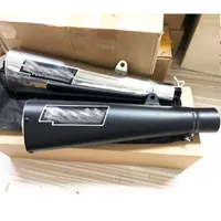 exhaust pipe muffler motorcycle chrome black color Performance escape moto Fit cafe racer HP4 zx14 s1000rr zx10r 4001