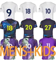 21 22 Dele Filho Bale Kane Jerseys Hojbjerg Bergwijn Lo Celso 2021 2022 Lucas Tottenham Bryan Futebol Camisa de Futebol Uniformes Men + Kid Kit para