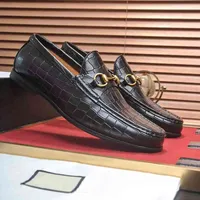 Men Shoes Formal Dress Shoe Masculino Leather Black Elegant Luxury Suit Designer Men's Casual Office Loafers