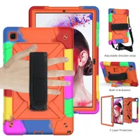 ShockProof Heavy Duty Drop-Proof Defender Silicone Case for Samsung Galaxy Tab A7 10.4 T500 T505 T507 iPad Air 4 10.9 2020 Camouflage Cover