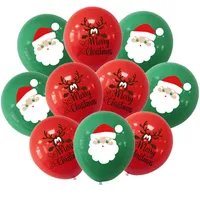 Santa Claus Xmas Tree Latex Ballon Confetti Lucht Ballons Merry Christmas Party Baloons Kids Birthday Party Supplies