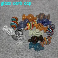 Szklana Kapelusz Cap Glass Cap do 25mm Płaski Top Banger Dome z przędzalnictwem otworu Pearl Pearl Quartz Banger Paznokci