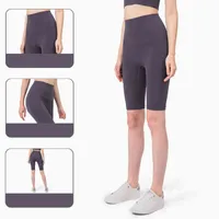 Yoga Outfit Sports Short Fitne Women Summer High Wait Puhup Five Point Running Pant Sport 220127