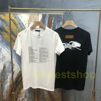 Sommer Europadesigner Tshirts Mens Paris Strick Brief Druck T-shirts Top Qualität T-shirt Mode T-Shirt Frauen Casual T-Shirt