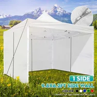 9.8x6.2ft Canopy Side Wall Oxford Cloth Waterproof Gazebo Tent Shelter Tarp Zipper Sidewall Outdoor Replacement Tent For Party1