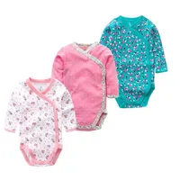 Times 'Favorit 3pcs / lot 100% Baumwolle Baby Body Infant Overall Langarm Jungen Mädchen Kleidung Geborene Kleidung 220122