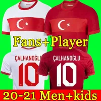 2021 Turkije Soccer Jersey 20 21 Yazici Caglar Söyüncü Demiral Ozan Kabak Calhanoglu Celik Football Shirts Calcio Futbol Yn
