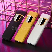 Novelty Electric Touch Sensor Cool Lighter Fingerprint Sensor USB Rechargeable Portable Windproof lighters Smoking Accessoriesv sxm6