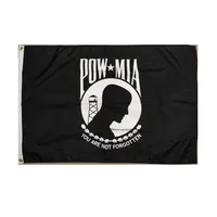 POW MIA ветеран флаг 3x5 FT пользовательский флаг 90x150см двойной шитью 100D полиэстер внутренний открытый на открытом воздухе