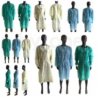 Non-Woven-Schutzkleidung Einweg-Isolation Kleider Kleidung Anzüge Antistaub-Außenschutzkleidung Einweg-Raincoat RRA3743