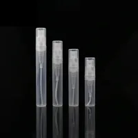 4ml 5ml Tester ricaricabile 5ml Small flaconcino 2ml mini Plastic Buthes Pelfums Snap on Mist Sample Spray Black Bottles 3ml