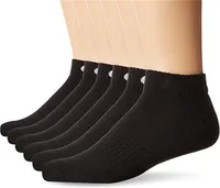 Chaussettes d'entraînement pour hommes 100% coton épaissi blanc gris blanc bas noir combinaison de chaussettes