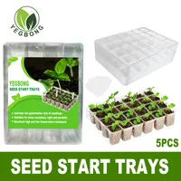 Free freight YEGBONG OEM ODM Planters Transparent seedling tray 24 square vegetable plant seed germ cultivation tray gardening flower planting Basin