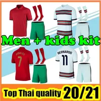 Men kids kit 2020 2021 football kits National team home away uniforms Ronaldo soccer jersey 20 21 Men maillot de foot football shirt Kids fo