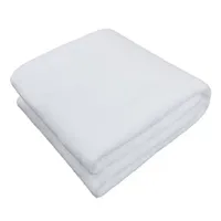Sublimering baby filtar 30 * 40inch polyester filt varm mjuk soffa täcker vit blank termisk överföring utskrift swaddle