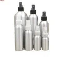 Hoogwaardige aluminium spuitfles 30 ml 50 ml 100ml 120ml 150ml 200ml 250 ml Parfumsverstuiver zwart / wit / helder reizen 20pcshigh quatity