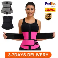 US STOCK Custom Logo Men Women Shapers Waist Trainer Belt Corset Belly Slimming Shapewear Adjustable Waist Support Body Shapers FY8084