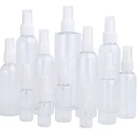 50PCS / LOT 5ML 10 ml 20 ml 50 ml 60 ml 80 ml 120 ml 150ml 200ml 250ml Tom transparent plastspray parfymflaska