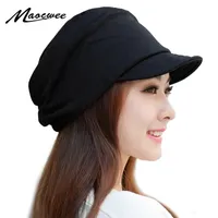 Maocwee inverno chapéus femininos meninos meninas casuais hip hop cap tricotando tampão quente feminino crédica feminina moda tampa macia ao longo de y201024